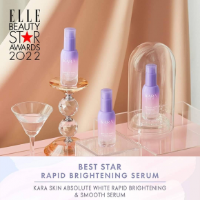 KARA SKIN คว้ารางวัลสุดยอดผลิตภัณฑ์ดาวเด่น  Best Star Facial Whitening จาก ELLE Beauty Star Awards 2022